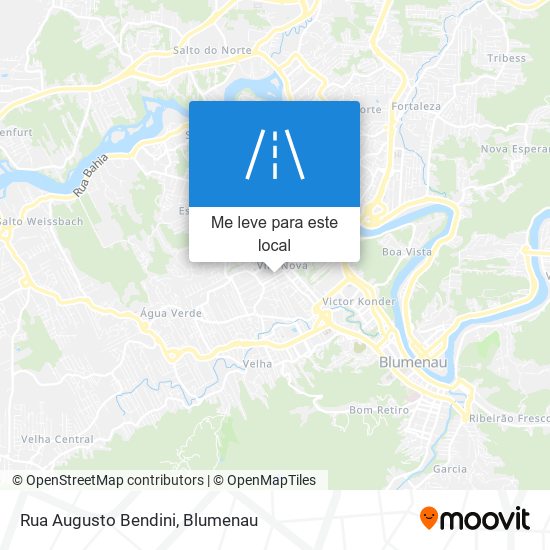 Rua Augusto Bendini mapa