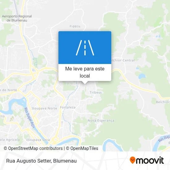 Rua Augusto Setter mapa