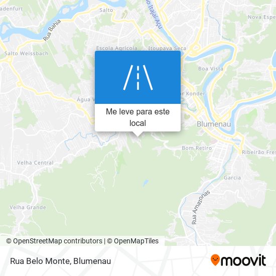 Rua Belo Monte mapa