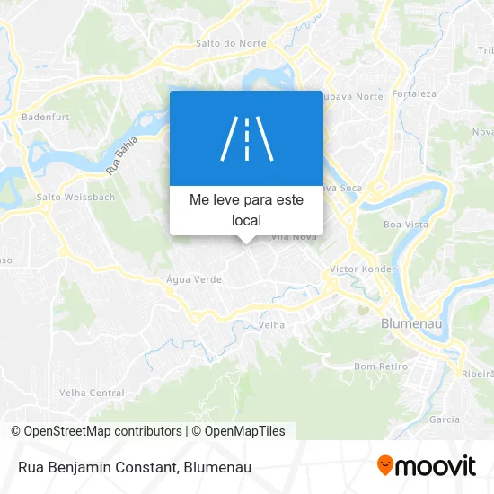 Rua Benjamin Constant mapa