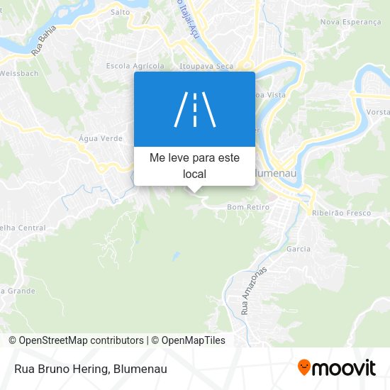 Rua Bruno Hering mapa