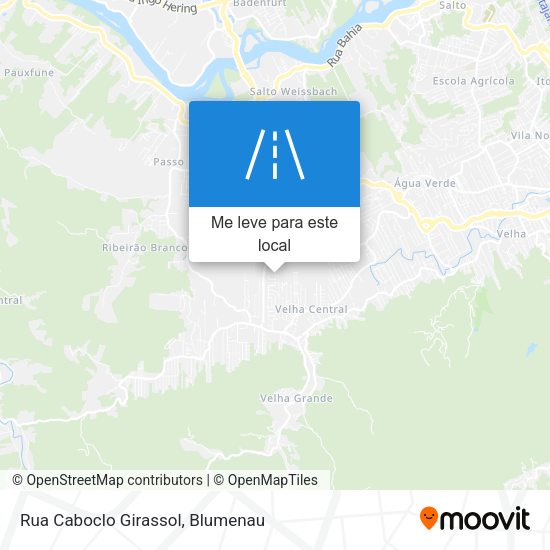 Rua Caboclo Girassol mapa