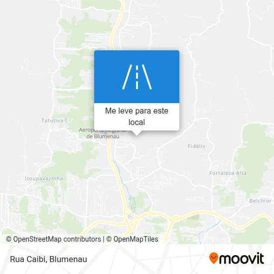 Rua Caibi mapa