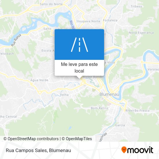 Rua Campos Sales mapa