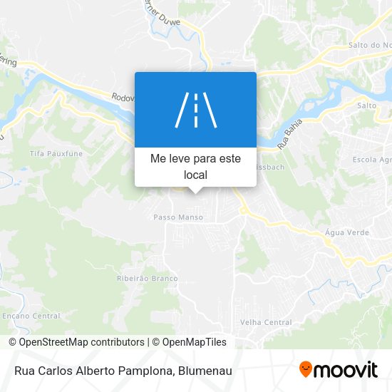 Rua Carlos Alberto Pamplona mapa