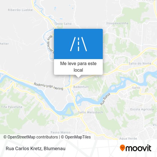Rua Carlos Kretz mapa