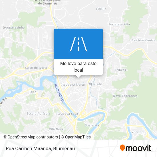 Rua Carmen Miranda mapa