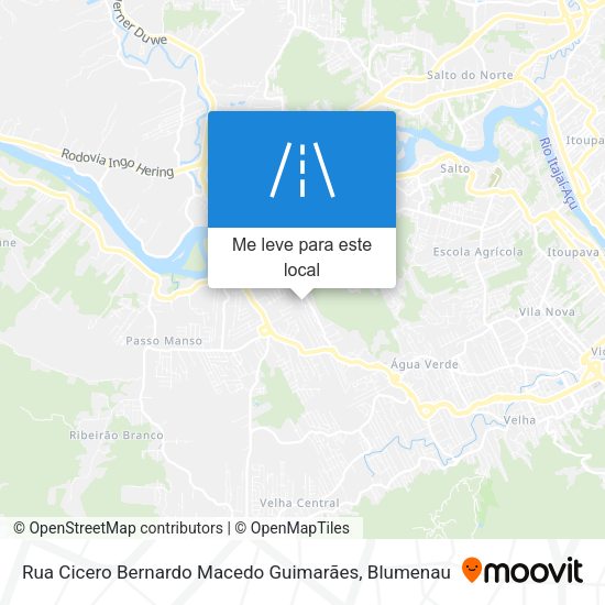 Rua Cicero Bernardo Macedo Guimarães mapa