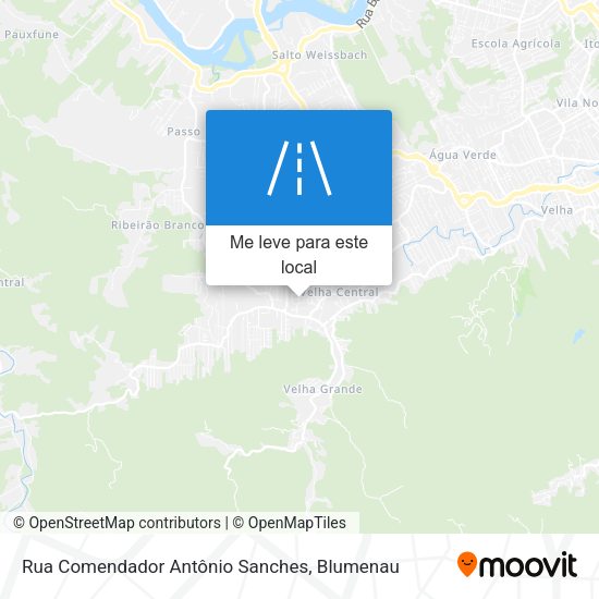 Rua Comendador Antônio Sanches mapa