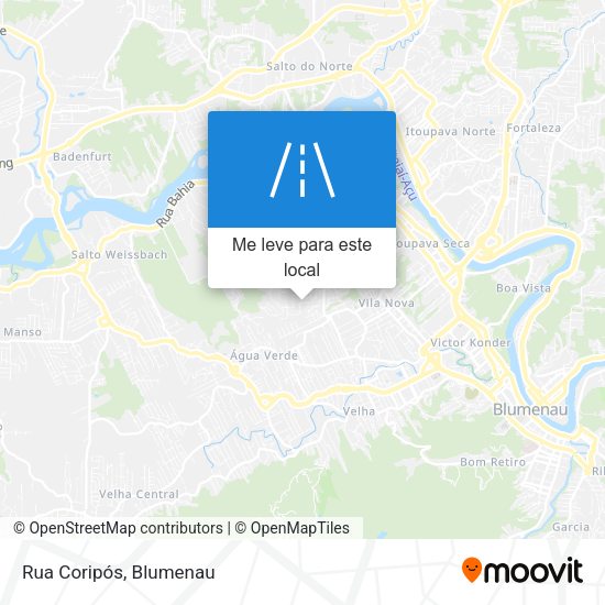 Rua Coripós mapa