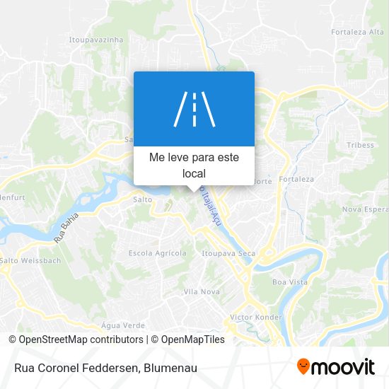 Rua Coronel Feddersen mapa