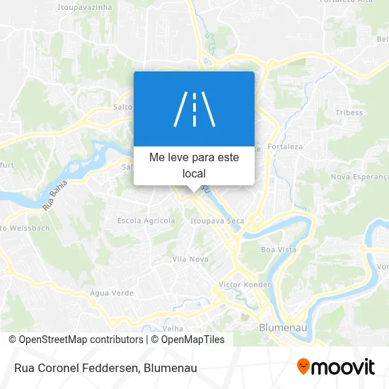 Rua Coronel Feddersen mapa