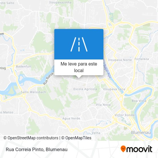 Rua Correia Pinto mapa
