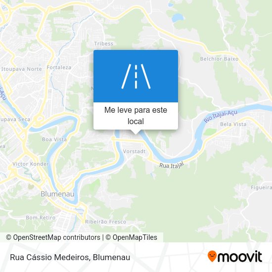 Rua Cássio Medeiros mapa