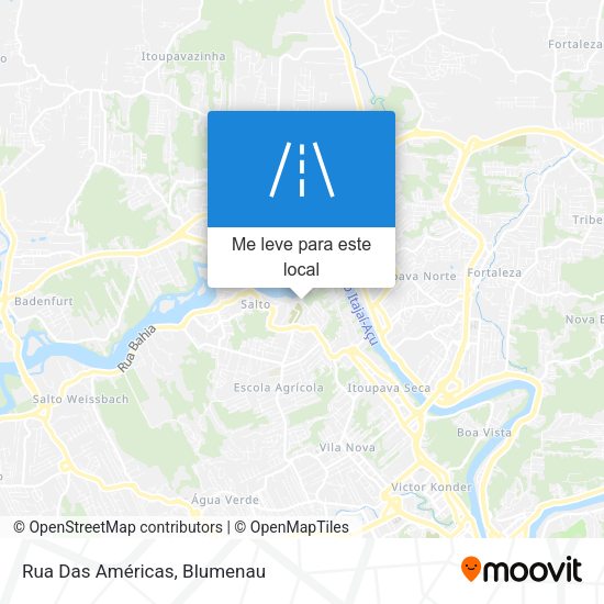 Rua Das Américas mapa