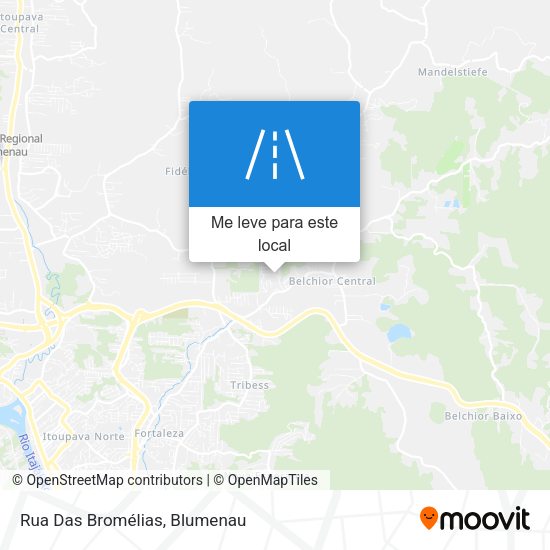 Rua Das Bromélias mapa