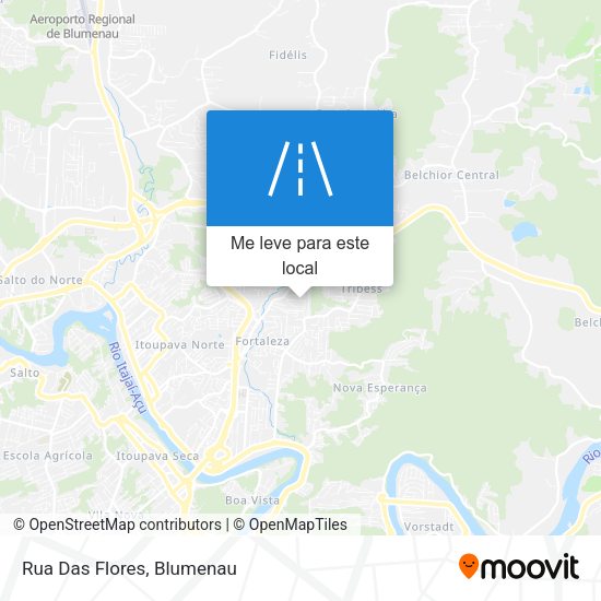 Rua Das Flores mapa