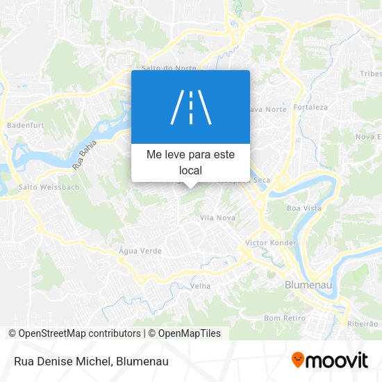 Rua Denise Michel mapa