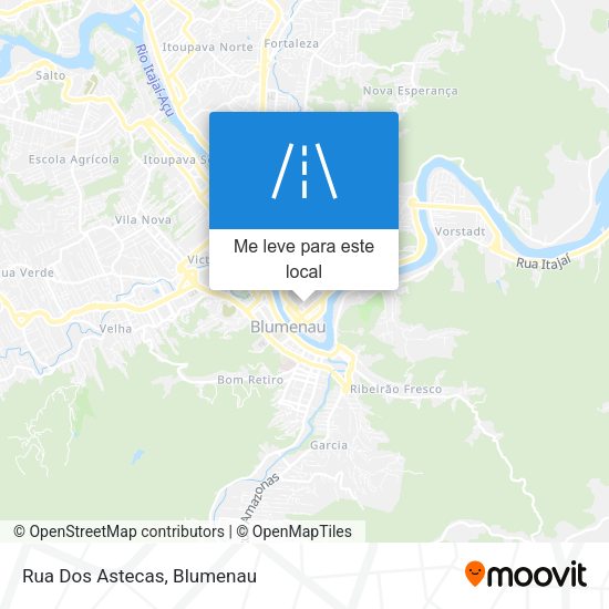 Rua Dos Astecas mapa
