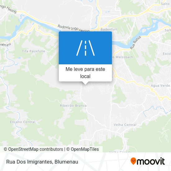 Rua Dos Imigrantes mapa