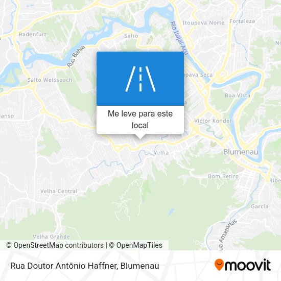Rua Doutor Antônio Haffner mapa