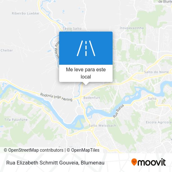 Rua Elizabeth Schmitt Gouveia mapa
