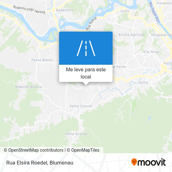 Rua Elsira Roedel mapa
