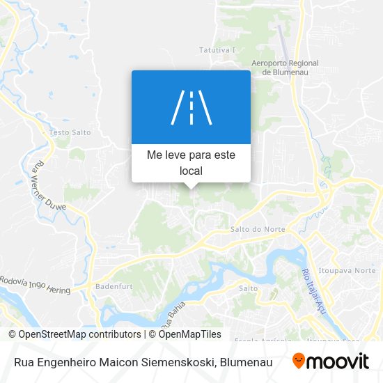 Rua Engenheiro Maicon Siemenskoski mapa