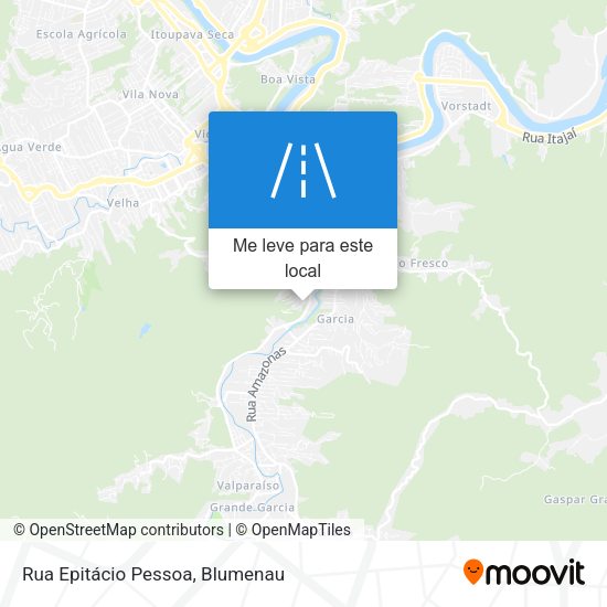 Rua Epitácio Pessoa mapa