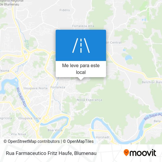 Rua Farmaceutico Fritz Haufe mapa