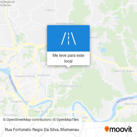 Rua Fortunato Regis Da Silva mapa