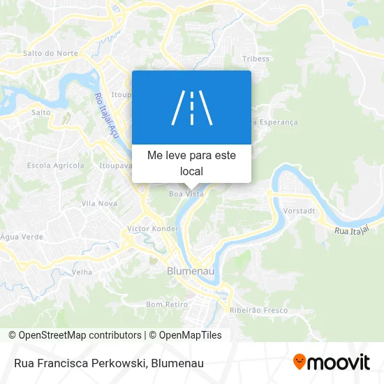Rua Francisca Perkowski mapa