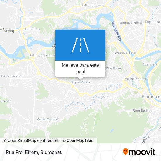 Rua Frei Efrem mapa
