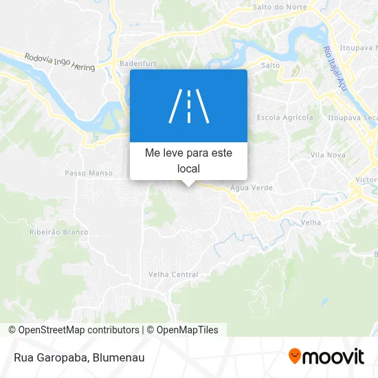 Rua Garopaba mapa