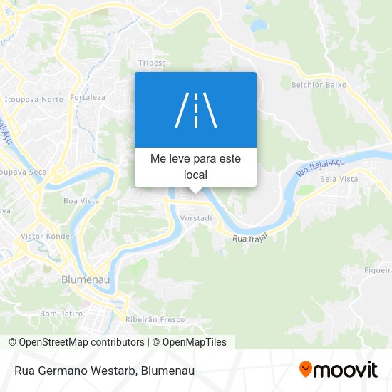 Rua Germano Westarb mapa
