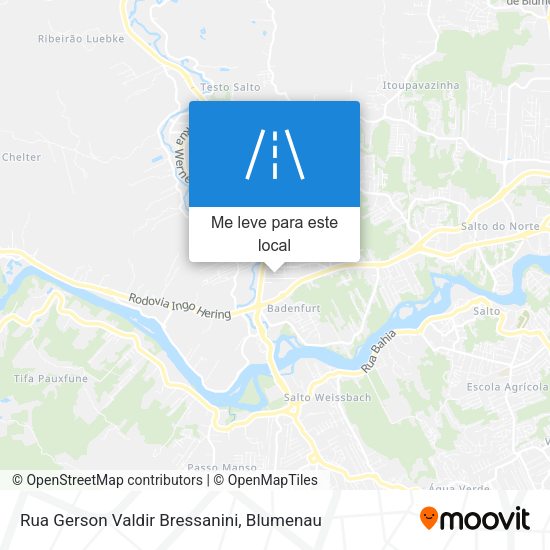 Rua Gerson Valdir Bressanini mapa