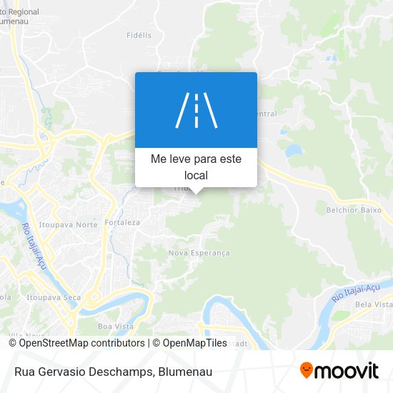 Rua Gervasio Deschamps mapa