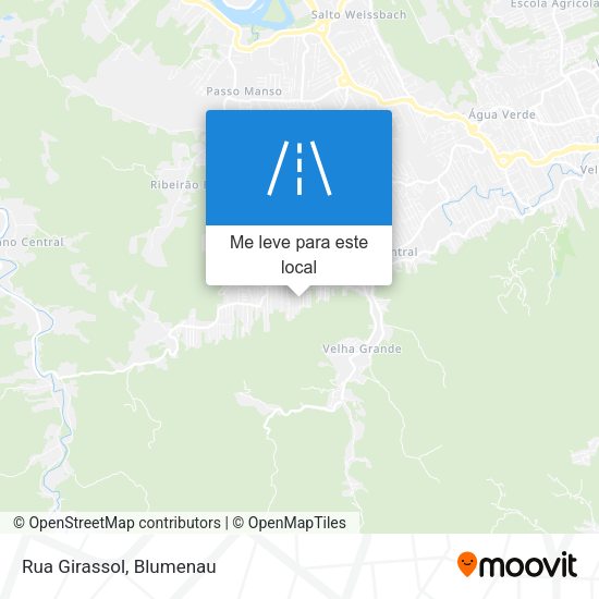 Rua Girassol mapa