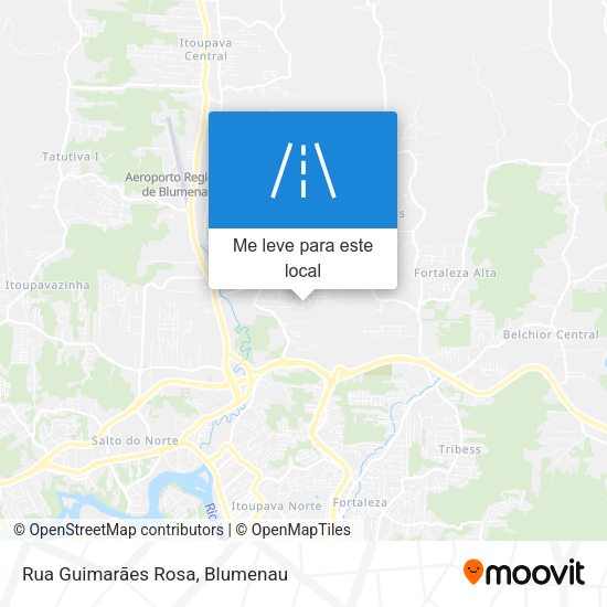 Rua Guimarães Rosa mapa