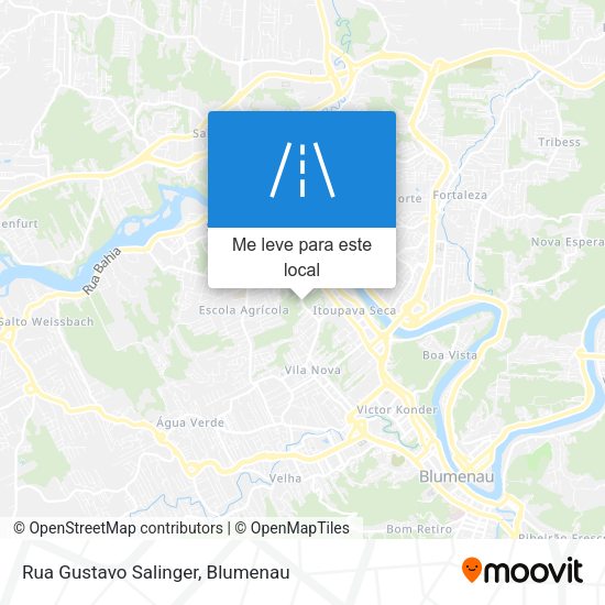 Rua Gustavo Salinger mapa