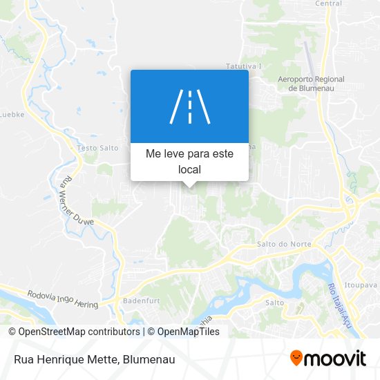 Rua Henrique Mette mapa