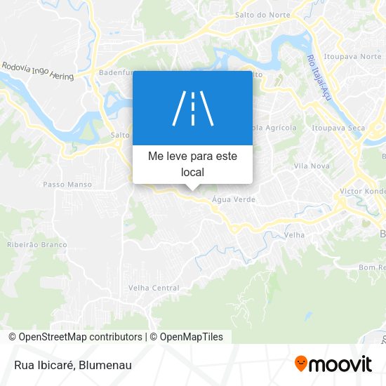 Rua Ibicaré mapa