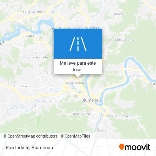 Rua Indaial mapa
