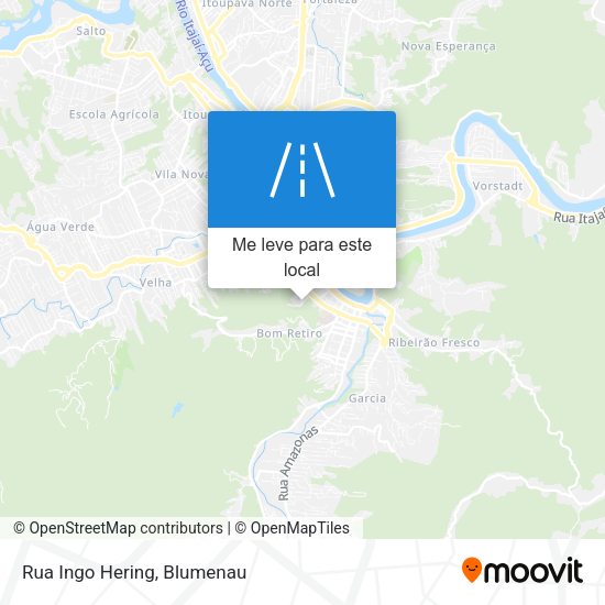 Rua Ingo Hering mapa