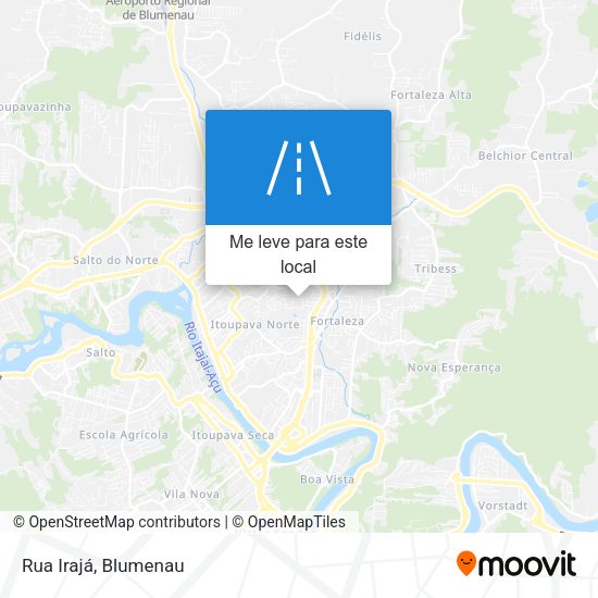 Rua Irajá mapa