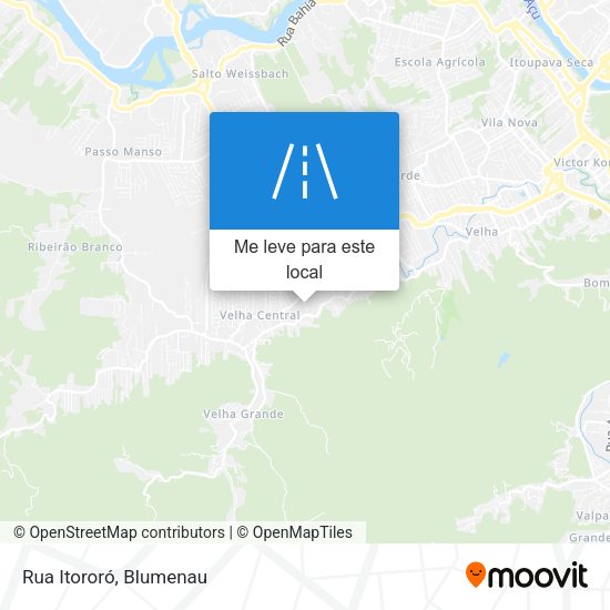 Rua Itororó mapa