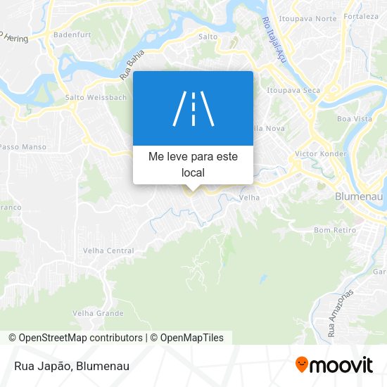 Rua Japão mapa