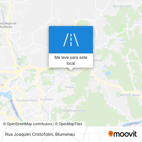 Rua Joaquim Cristofolini mapa
