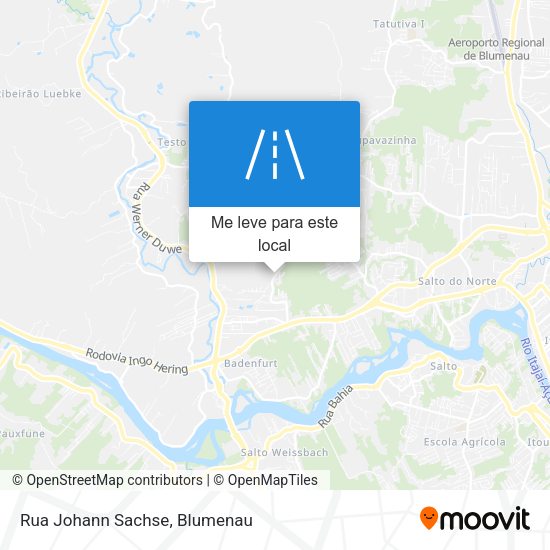 Rua Johann Sachse mapa