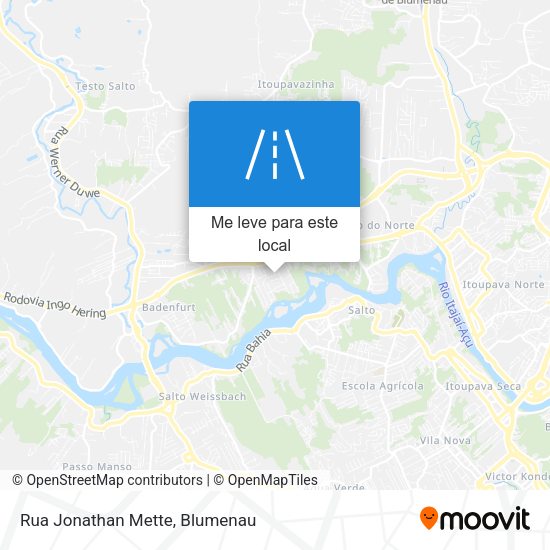 Rua Jonathan Mette mapa